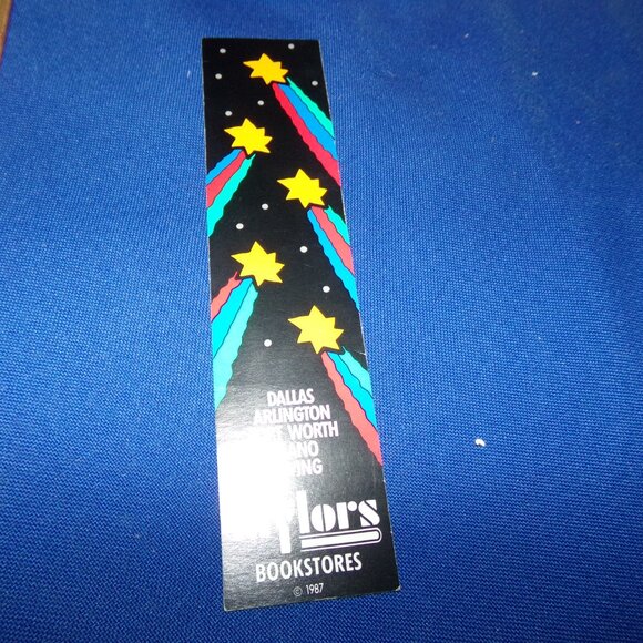 Vintage Taylor's Bookstores Paper Bookmark - 1987 - Texas - Picture 2 of 3
